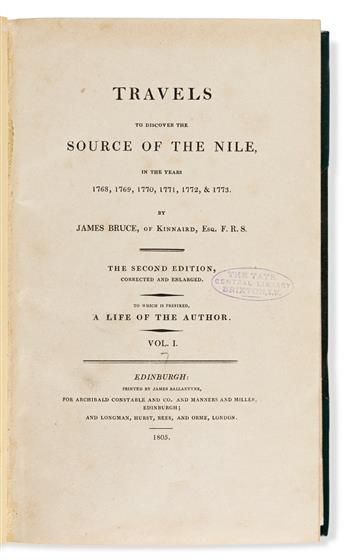 Bruce, James (1730-1794) Travels to Discover the Source of the Nile.
